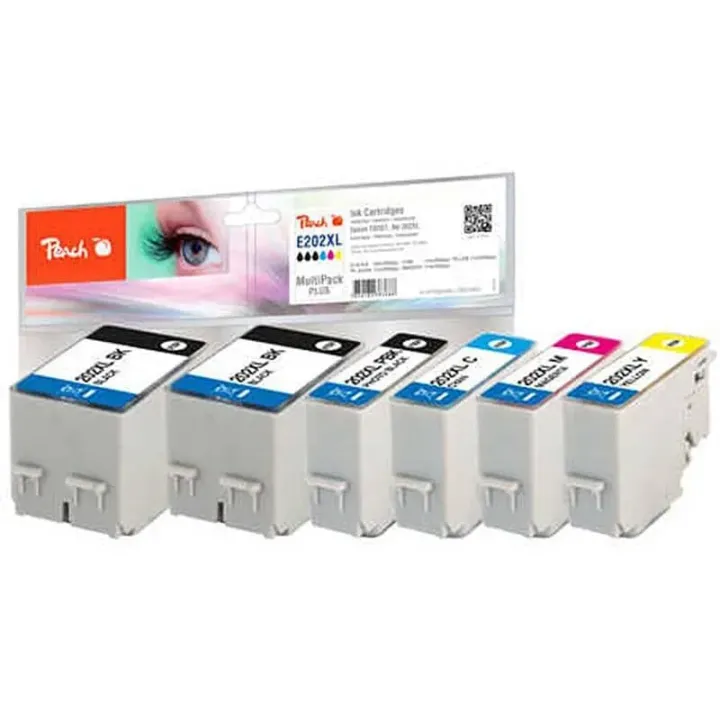 Peach Encre Epson No 202XL 2x BK, 1x PHBK, C,M,Y