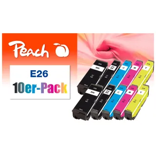 Peach Encre Epson n°26 2x chaque BK, PHBK, C, M, Y