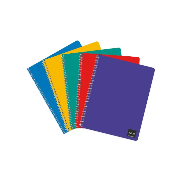 ELCO Carnet de notes avec reliure spirale 17.5 cm x 22, 10 pièces