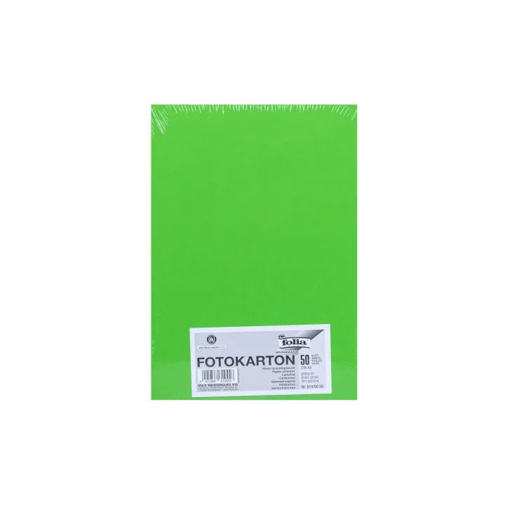 Folia Papier cartonné A4, 300 g-m², 50 feuilles, vert gazon