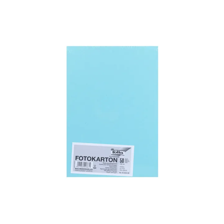 Folia Papier cartonné A4, 300 g-m², 50 feuilles, bleu glacier