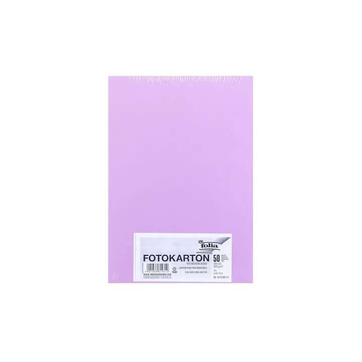 Folia Papier cartonné A4, 300 g-m², 50 feuilles, violet