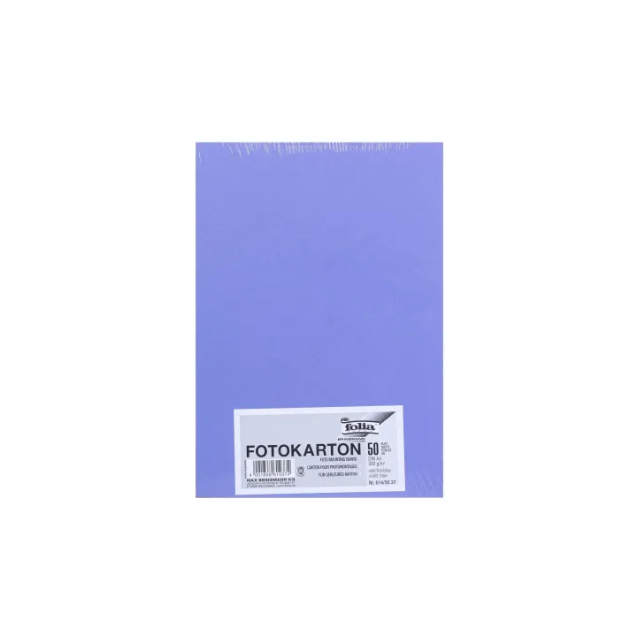 Folia Papier cartonné A4, 300 g-m², 50 feuilles, bleu violet