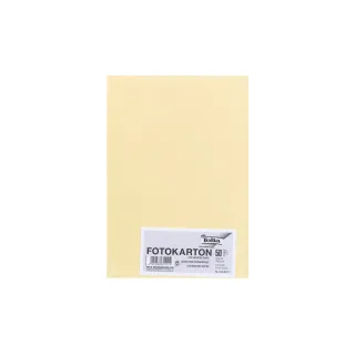 Folia Papier cartonné A4, 300 g-m², 50 feuilles, jaune paille