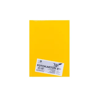 Folia Papier cartonné A4, 300 g-m², 50 feuilles, jaune doré