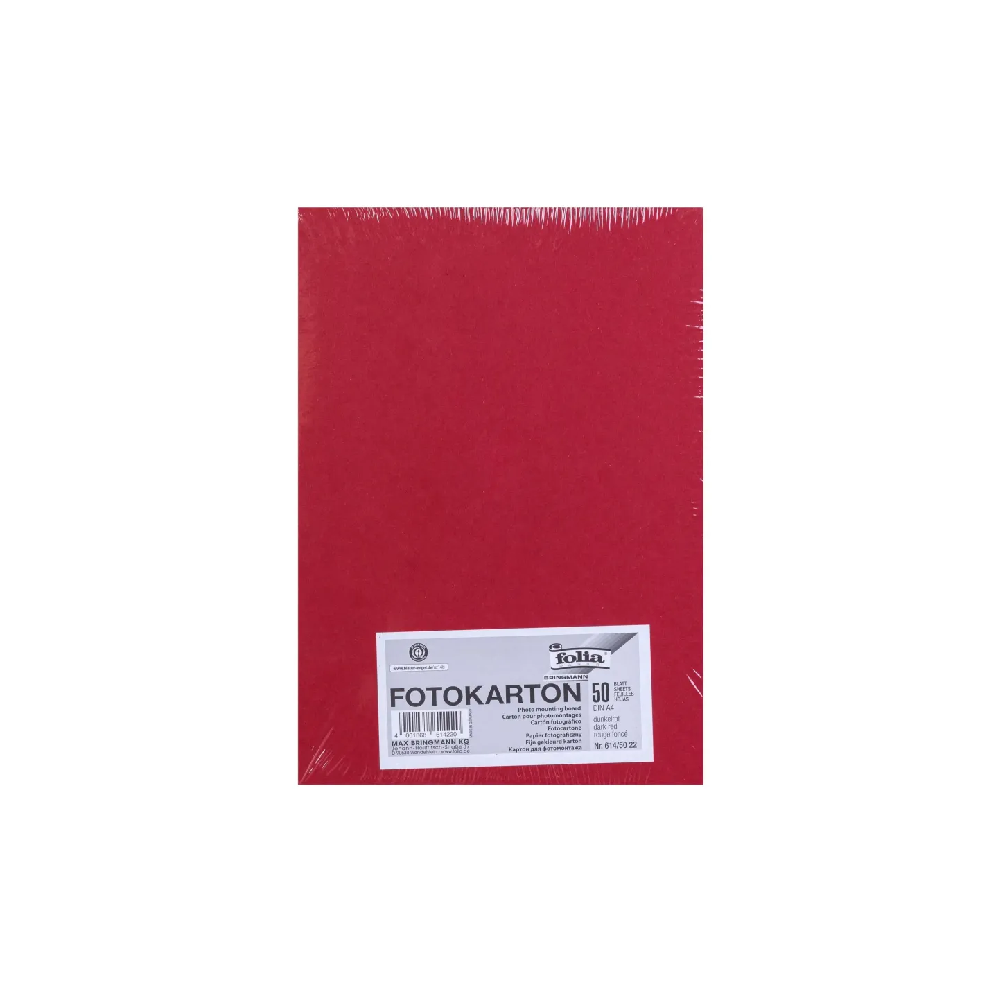 feuilles de papier cartonné A4 rouge pur 300 gr/m²