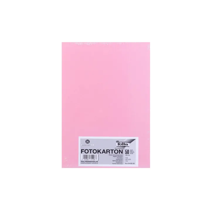 Folia Papier cartonné A4, 300 g-m², 50 feuilles, rose