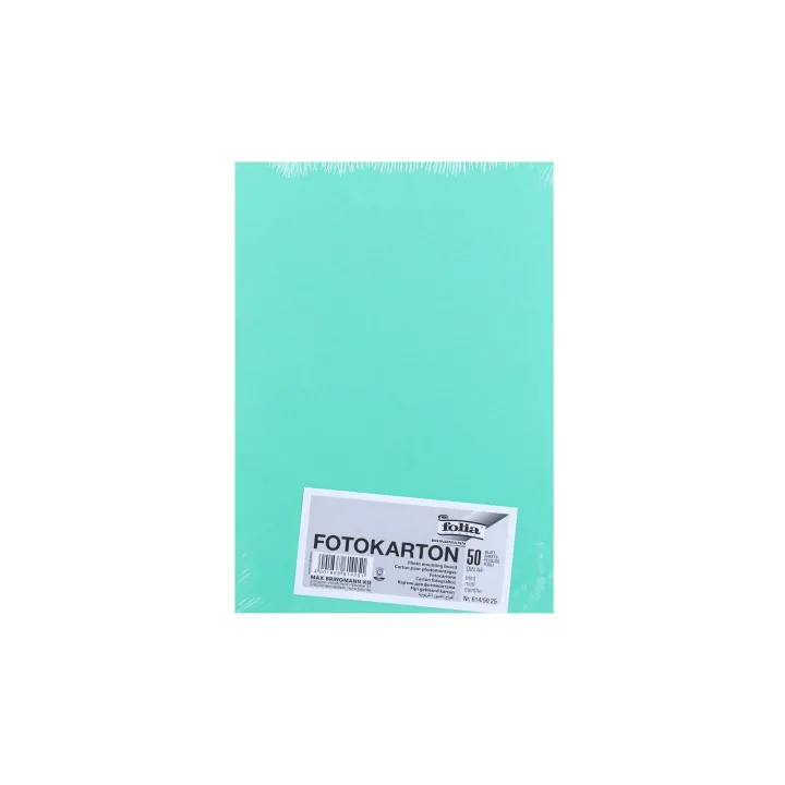 Folia Papier cartonné A4, 300 g-m², 50 feuilles, Menthe