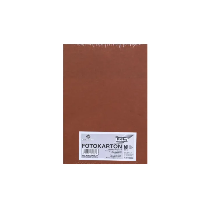 Folia Papier cartonné A4, 300 g-m², 50 feuilles, brun chocolat