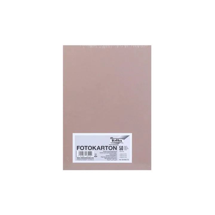 Folia Papier cartonné A4, 300 g-m², 50 feuilles, cappuccino