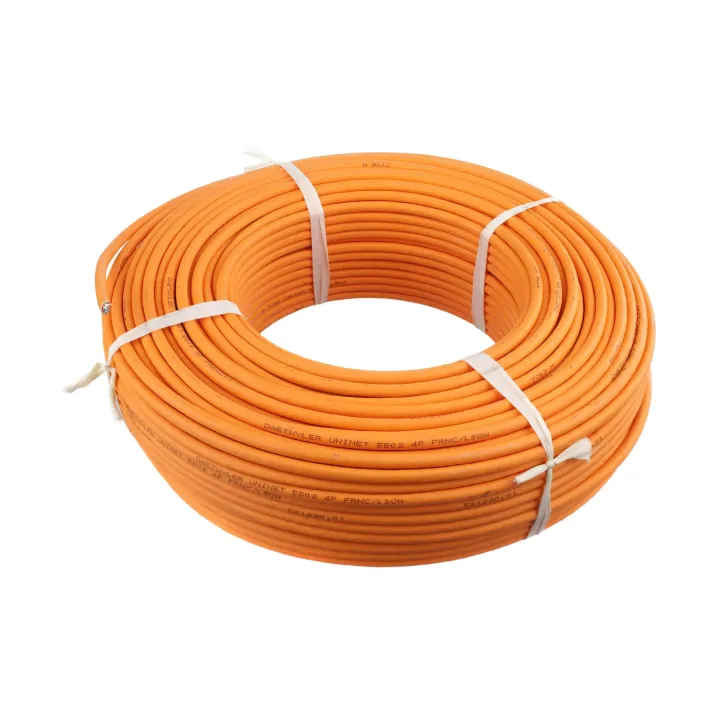 Dätwyler IT Infra Câble de pose CU 7002 4P Cat 7, F-STP, 100 m, Orange