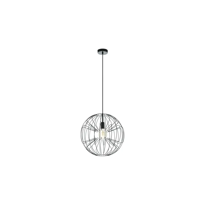 EGLO Leuchten Lampe suspendue OKINZURI 1x E27, nickel-noir