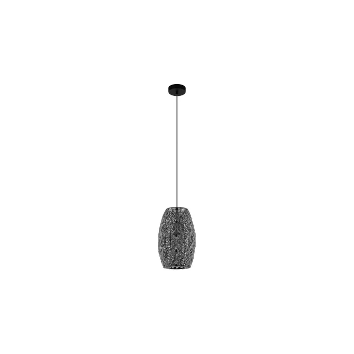 EGLO Leuchten Lampe suspendue RIYADH 1x E27, Noir