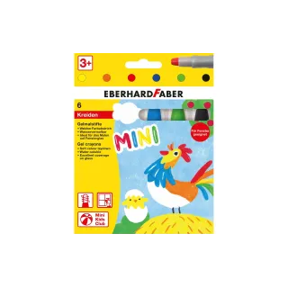 Eberhard Faber Crayons de couleur Gel Basic, 6 pièces