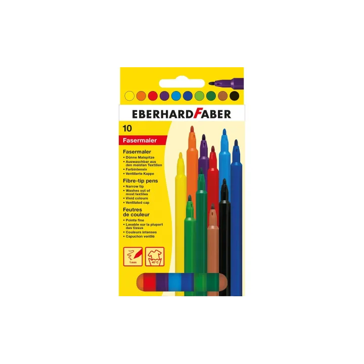 Eberhard Faber Crayon feutre Mince, étui carton de 10 pièces