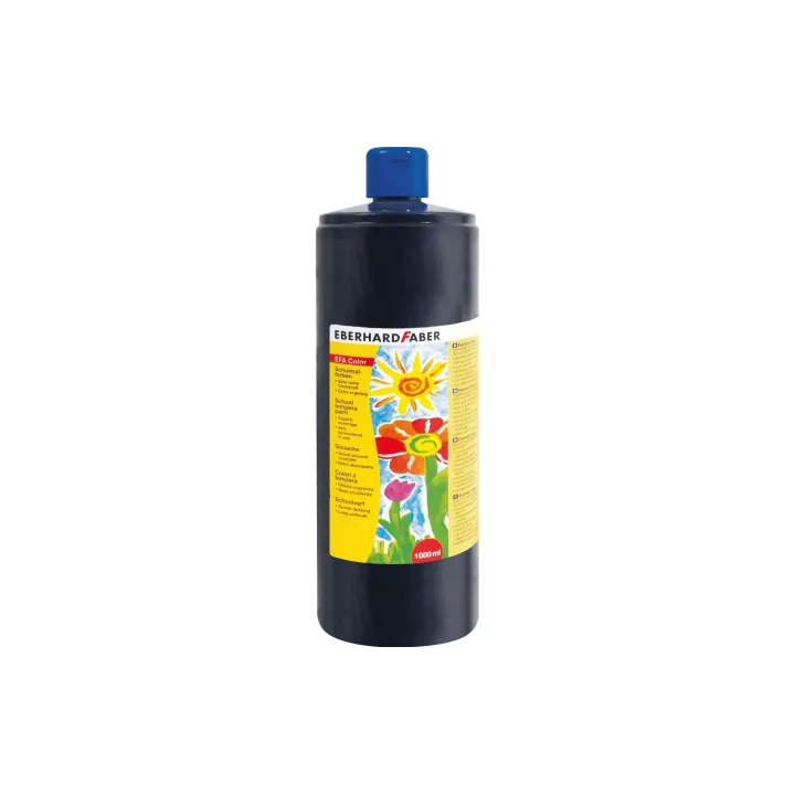 Eberhard Faber Peintures tempera Efacolor, 1000 ml, noir