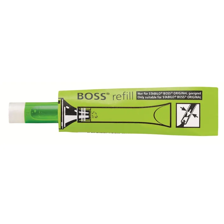 STABILO Surligneur Boss Refill Vert fluo20 pièces