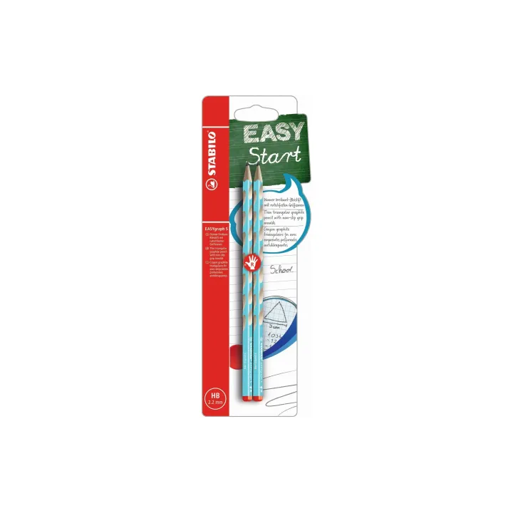 STABILO Crayon EASYgraph S pour les droitiers, Bleu