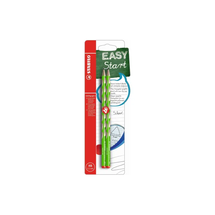 STABILO Crayon EASYgraph S pour les droitiers, Vert