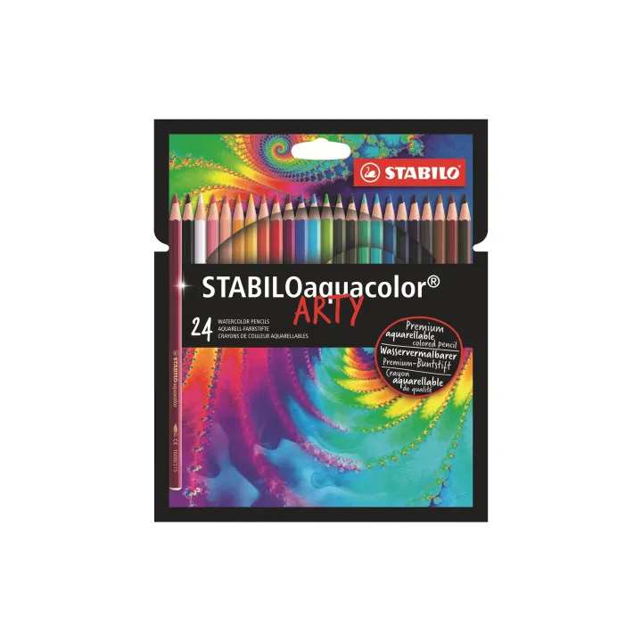 STABILO Crayons de couleur Aquacolor Arty, Multicolore