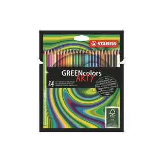 STABILO Crayons de couleur Greencolors Arty 24 pièces