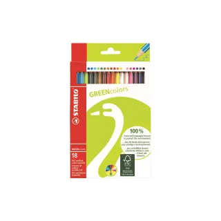 STABILO Crayons de couleur Greencolors 18 pièces