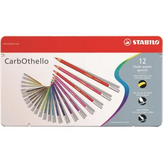 STABILO Crayons de couleur CarbOthello, 12 pièces