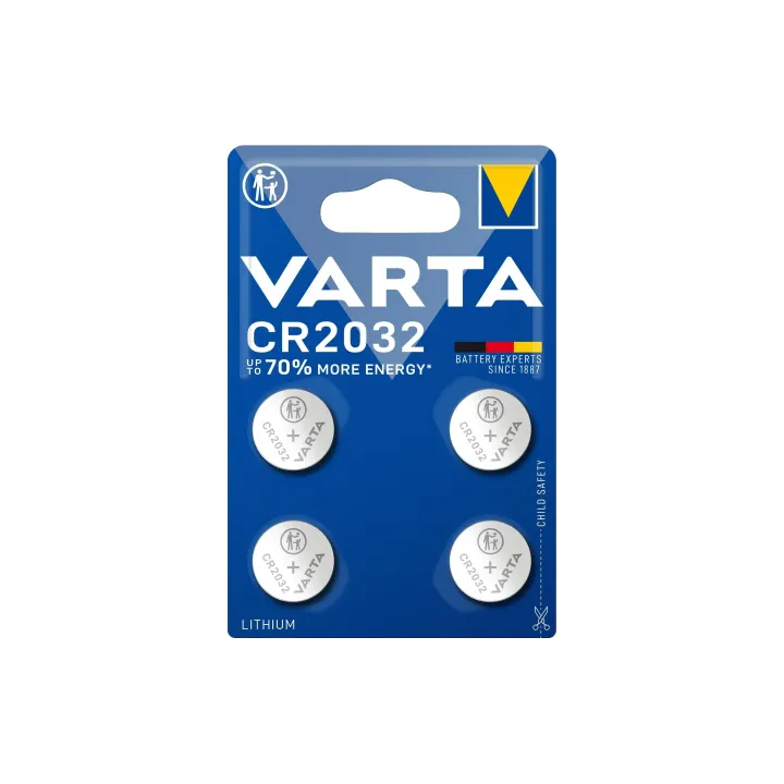 Varta Pile bouton CR2032 4 Pièce-s