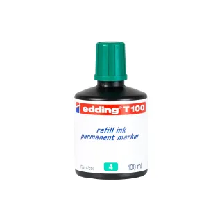 edding Recharge dencre T 100 Marqueur permanent 100 ml, Vert