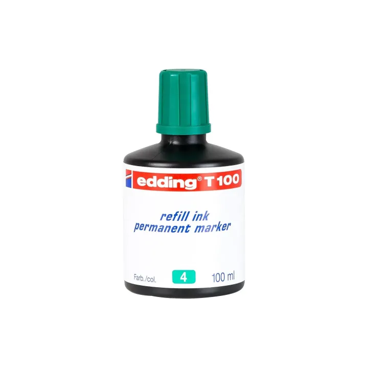 edding Recharge dencre T 100 Marqueur permanent 100 ml, Vert