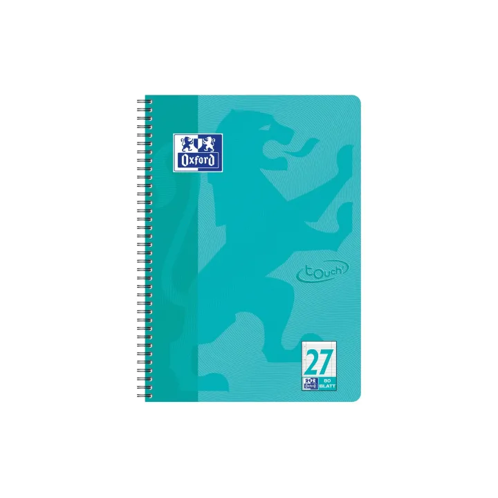 Oxford Carnet de notes Touch Collegeblock L27, A4 +, À lignes, Aqua