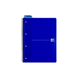 Oxford Carnet de notes Bloc-notes collège Essential, A4 +, À carreaux, Bleu