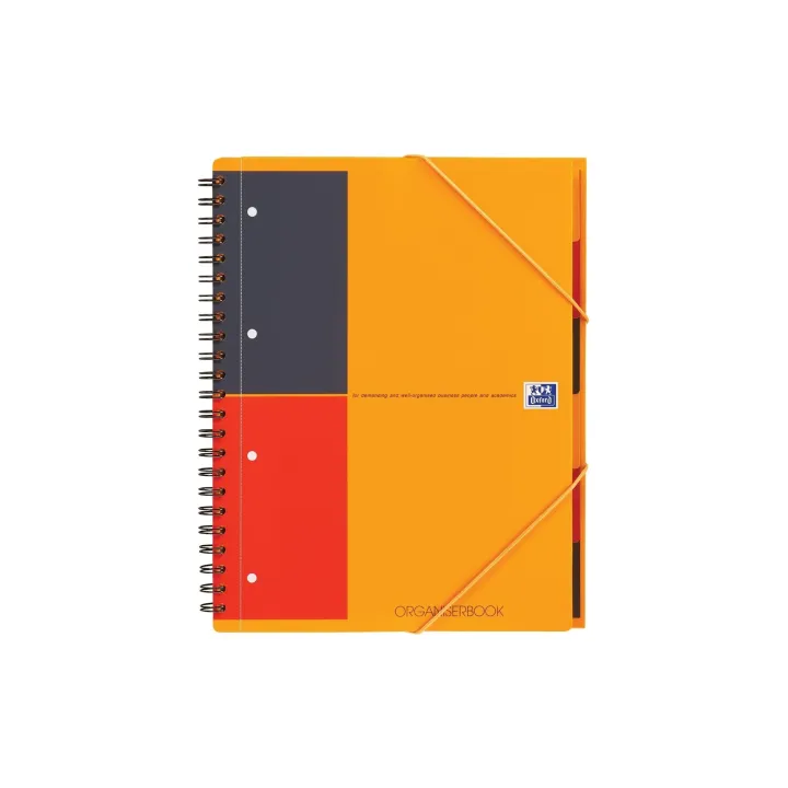 Oxford Carnet de notes International Organiserbook, A4 +, À lignes, Orange