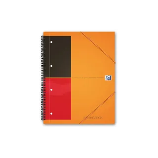 Oxford Carnet de notes International Meetingbook, A4 +, À lignes, Orange