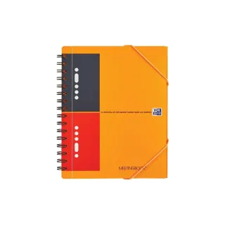 Oxford Carnet de notes International Meetingbook, A5 +, À lignes, Orange