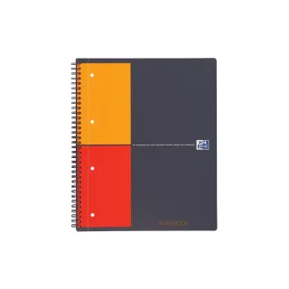 Oxford Carnet de notes International Activebook, A4 +, À carreaux, Gris