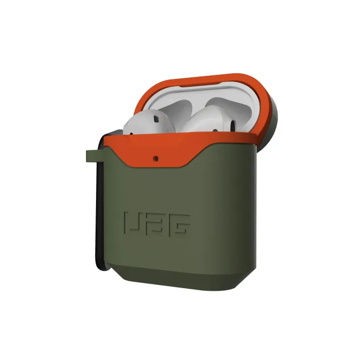 UAG Mallette de transport Hardcase AirPods V2 Olive-Orange