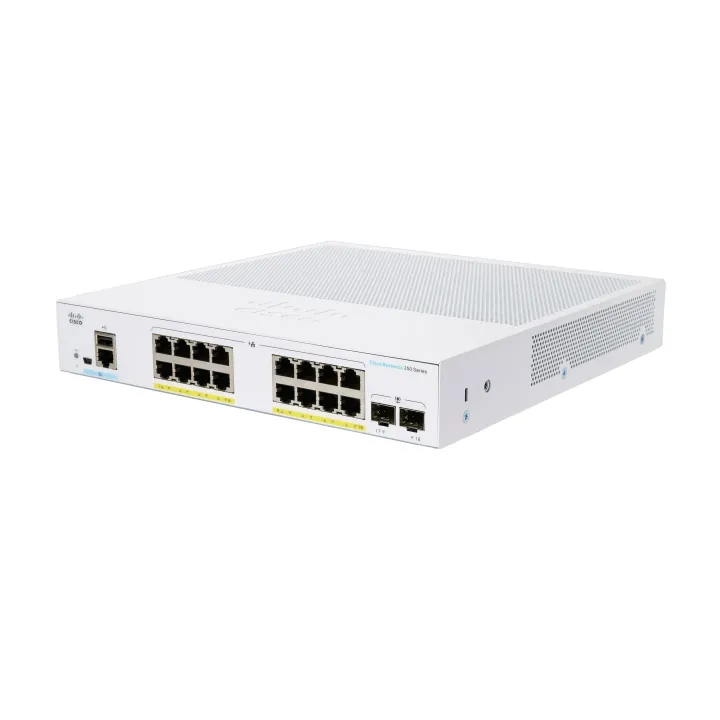 Cisco PoE+ Switch CBS250-16P-2G-EU 16 Port