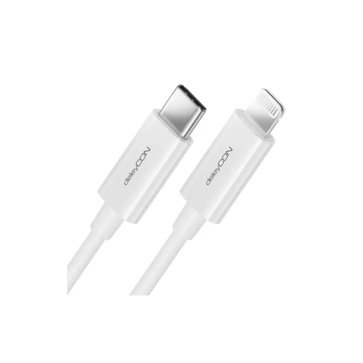deleyCON Câble USB 2.0 USB C - Lightning 1 m