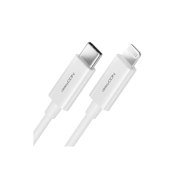 deleyCON Câble USB 2.0  USB C - Lightning 2 m