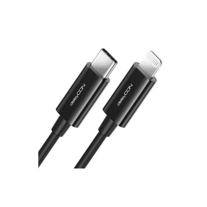 deleyCON Câble USB 2.0  USB C - Lightning 0.5 m