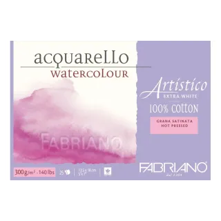 Fabriano Bloc aquarelle Artistico Extra White 12.5 x 18 cm