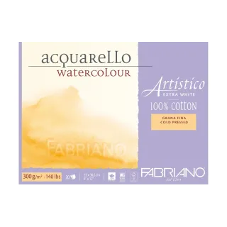 Fabriano Bloc aquarelle Artistico Extra White 23 x 30.5 cm