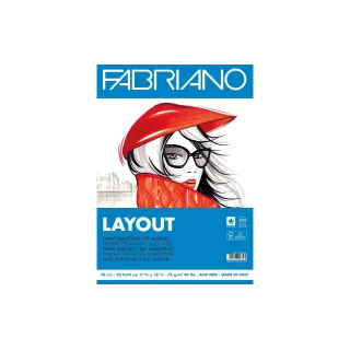 Fabriano Carnet de dessin Layout A3, 70 feuilles