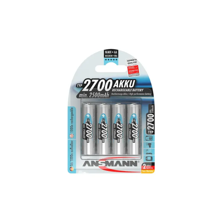 Ansmann Batterie 4x AA Typ 2700 2500 mAh