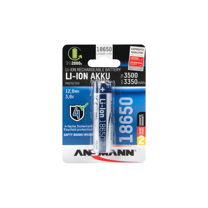 Ansmann Batterie 18650 Typ 3500 3350 mAh