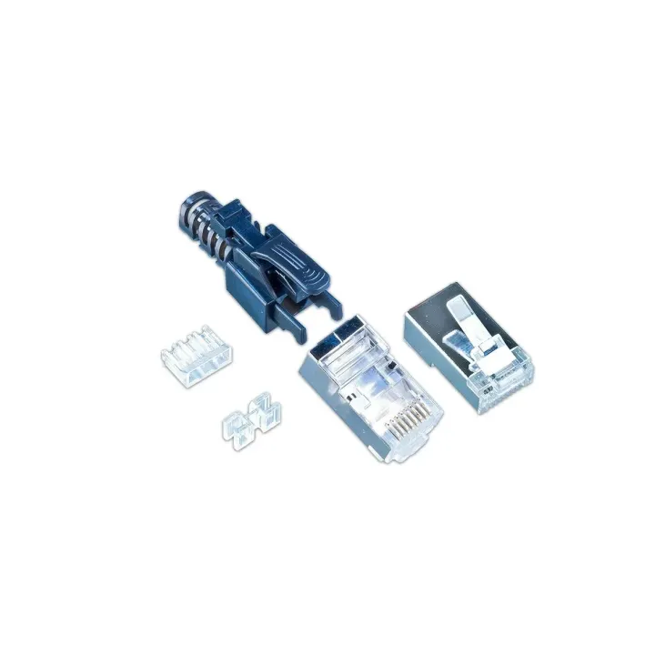 Wirewin Connecteur RJ45 KAT6A Securelock 10 Pièce-s, Noir