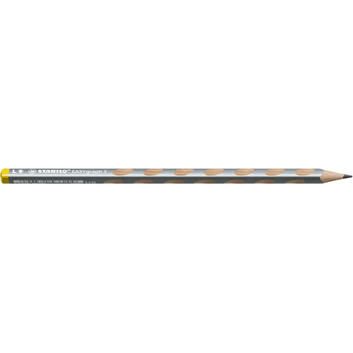 STABILO Crayon EASYgraph S métallique Gaucher, argent