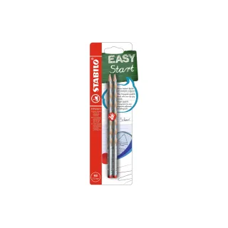 STABILO Crayon EASYgraph S métallique 2 pièces, argent