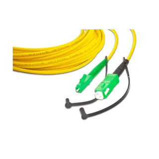 Lightwin Câble de raccordement à fibre optique LC-APC-SC-APC, Singlemode, Simplex, 0.5m